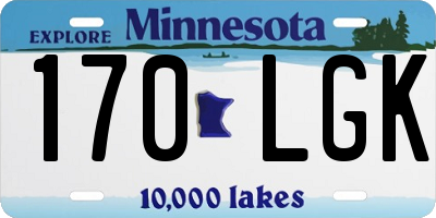 MN license plate 170LGK