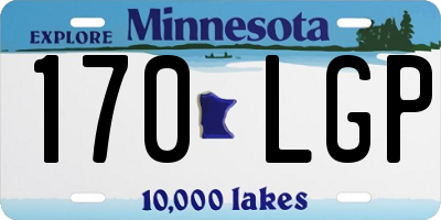 MN license plate 170LGP