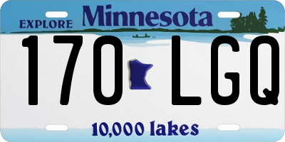 MN license plate 170LGQ