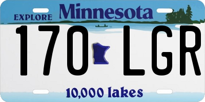 MN license plate 170LGR