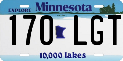 MN license plate 170LGT