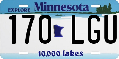 MN license plate 170LGU
