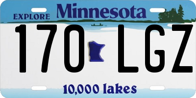 MN license plate 170LGZ