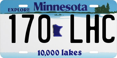 MN license plate 170LHC