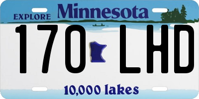 MN license plate 170LHD