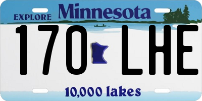 MN license plate 170LHE