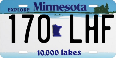 MN license plate 170LHF
