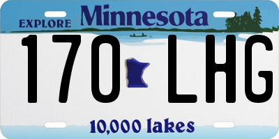 MN license plate 170LHG