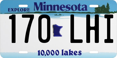 MN license plate 170LHI