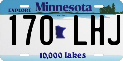 MN license plate 170LHJ