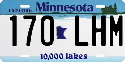 MN license plate 170LHM