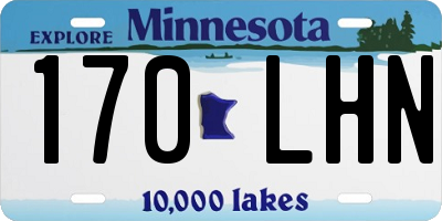 MN license plate 170LHN