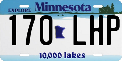 MN license plate 170LHP