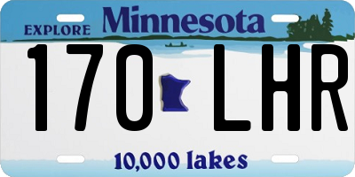 MN license plate 170LHR