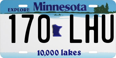 MN license plate 170LHU