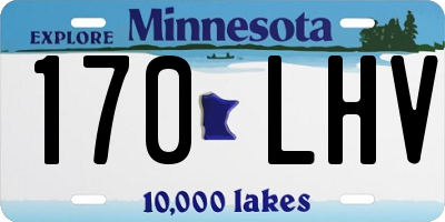 MN license plate 170LHV