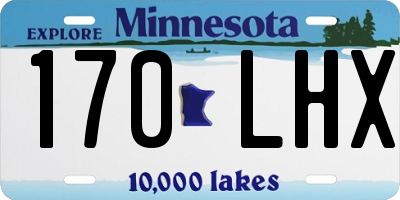 MN license plate 170LHX