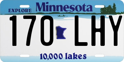 MN license plate 170LHY
