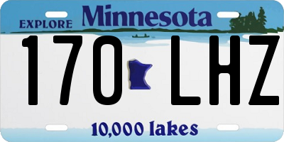 MN license plate 170LHZ