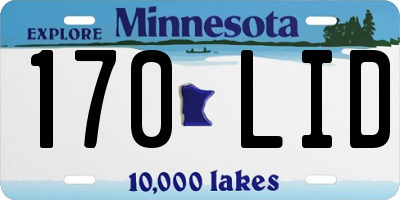 MN license plate 170LID