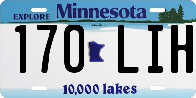 MN license plate 170LIH