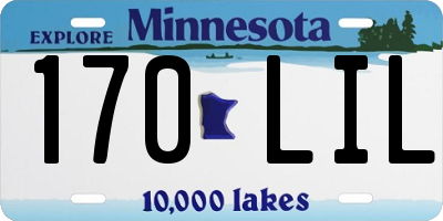 MN license plate 170LIL