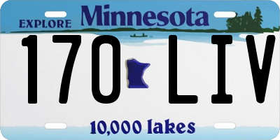 MN license plate 170LIV