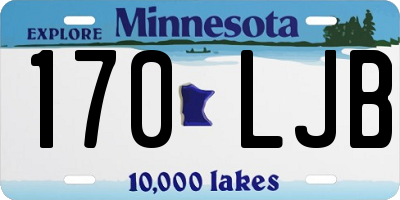 MN license plate 170LJB