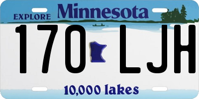 MN license plate 170LJH