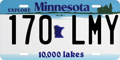 MN license plate 170LMY