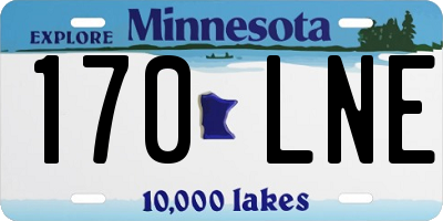 MN license plate 170LNE