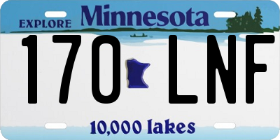 MN license plate 170LNF