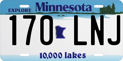 MN license plate 170LNJ