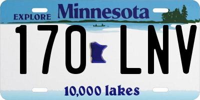 MN license plate 170LNV
