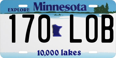 MN license plate 170LOB