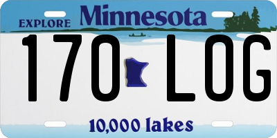 MN license plate 170LOG