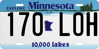 MN license plate 170LOH