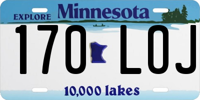 MN license plate 170LOJ