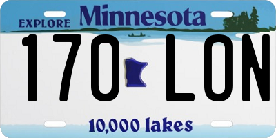 MN license plate 170LON