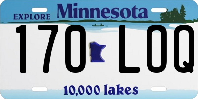 MN license plate 170LOQ