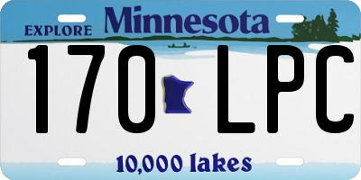 MN license plate 170LPC