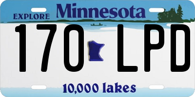 MN license plate 170LPD