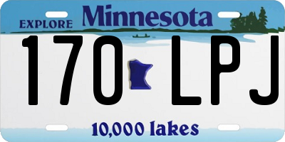 MN license plate 170LPJ