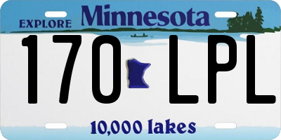 MN license plate 170LPL