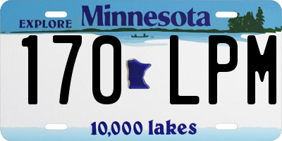 MN license plate 170LPM