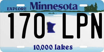 MN license plate 170LPN