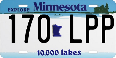 MN license plate 170LPP
