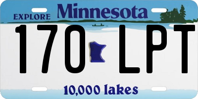 MN license plate 170LPT