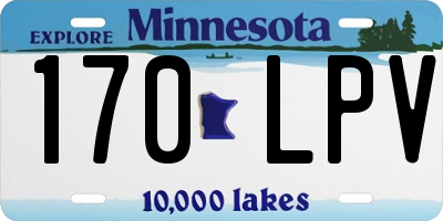 MN license plate 170LPV