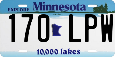 MN license plate 170LPW